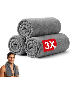 Ayrex Wonkey - Sporcu Fitness Antreman Havlusu 30X100 Cm, Hafif ve Hızlı Kuruyan Mikrofiber Spor H