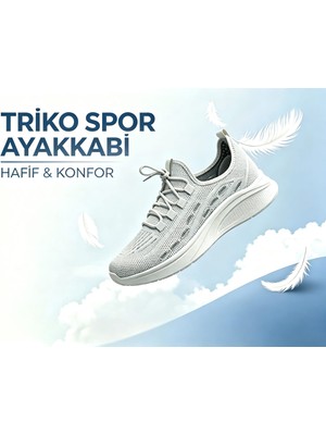 Leu Unisex Yürüyüş Hafif Triko Spor Ayakkabı
