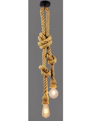 St. Morritz Halat Ikili Sarkıt Aydınlatma. 200CM, KALINLIK:220MM, 2XE27 Duylu