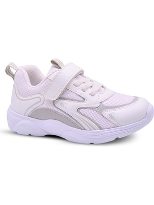 Kids A More Luca Unisex Kız ve Erkek Çocuk Air File Detaylı Anatomik Taban Beyaz Renk Spor Ayakkabı