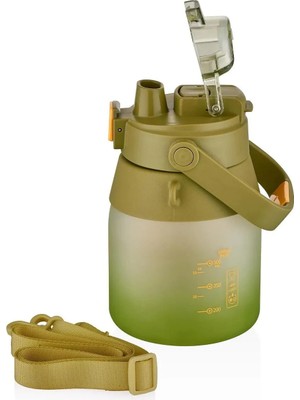 St. Morritz Su Matarası 1000ML Pipetli/ Pipetsiz Çift Kullanım