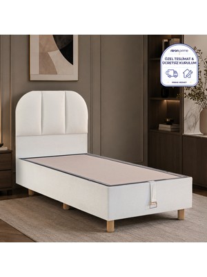 Niron Bohem Klapa 80X180 cm Tek Kişilik Baza Başlık Seti - Sandıklı Modern Takım