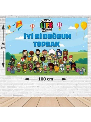 St. Morritz Toca Boca Doğum Günü Afişi Fotosuz 70*100 cm