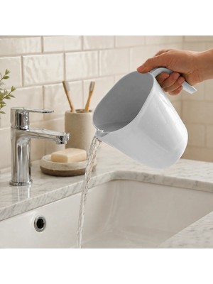 Emofom Maşrapa 1200 ml Tuvalet Maşrapası Kovası