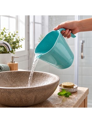 Emofom Maşrapa 1200 ml Tuvalet Maşrapası Kovası