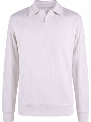 Trender Kaşkorse Ekru Erkek Sweatshirt 5847
