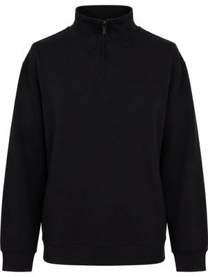 Trender Triko Selanik Siyah Erkek Sweatshirt 1256