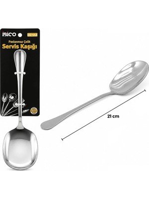 Ttt Metal Servis Kaşığı - 21 cm - Krom Renk