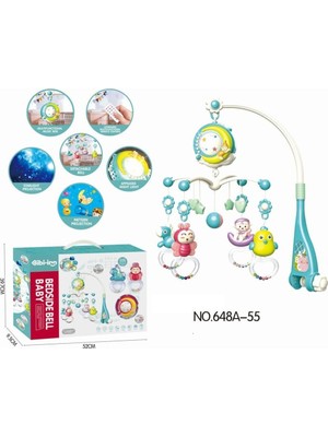 Belirtilmemiş BIB-648A-55 -Vardem Işıklı Müzikli Kumandalı Mi Bebek Dönencesi