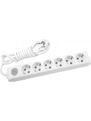 Belirtilmemiş Multilet 6 Lı  Anahtarlı 3 Metre Kablolu Grup Priz