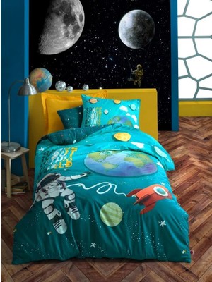 Belirtilmemiş Genç Ranforce Nev Takımı Tek Kişilik Little Astronaut Turkuaz