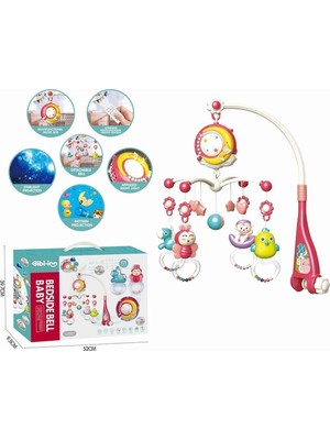 Belirtilmemiş BIB648A54 -Vardem Işıklı Müzikli Kumandalı Kırmızı Bebek Dönencesi