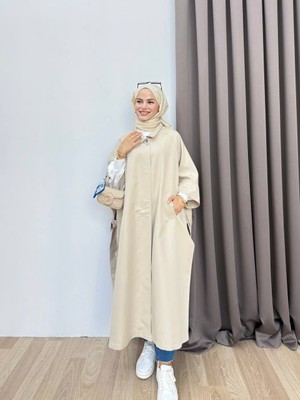 Esra Butik 🌸 Nil Kumaş 4 Renk Şık Panço | Siyah, Kahverengi, Taş, Lacivert -- Standart Beden