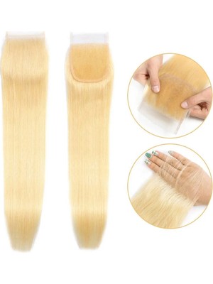 Belirtilmemiş Peruk Tepesi Platin Renk (Closure) 20INCH