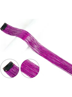 Belirtilmemiş Klipsli Hair Tinsel  Simi / HTK09
