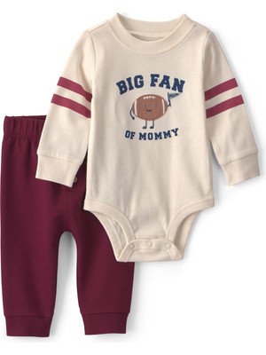 Carter's Erkek Bebek Body Pantolon Set 3 Ay-24 Ay Kırmızı