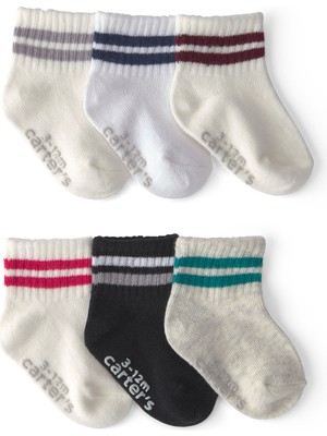 Carter's Erkek Bebek 6lı Çorap 0 Ay-24 Ay Çok Renkli