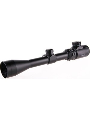 TeknoKapsül 3-9X40 Zoomlu Çıft Işıklı Av Tüfeği Dürbünü Montaj Kelepçeli