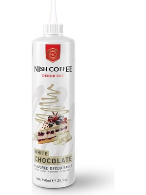 Brf Store Megsan Nish Beyaz Çikolata Aromalı Dekor Sos 750 gr