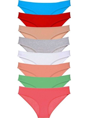 Royaleks 8 Adet Süper Eko Set Likralı Kadın Slip Külot Set 8