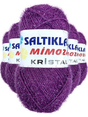 Royaleks Group 5 Adet Mimoza Kristal Işıltılı Şal Patik Yelek Ipi 86