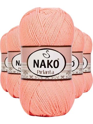 Royaleks Group 5 Adet Pırlanta Amigurumi El Örgü Ipi Yünü Somon 3148
