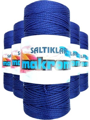 Royaleks Group 5 Adet Polyester Makrome Ipi 370 Lacivert 100 gr