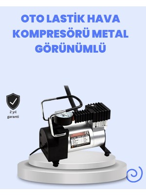 Mestore Dc 12V Metal Hava Kompresörü Araç Lastik Şişirme 35L/DK