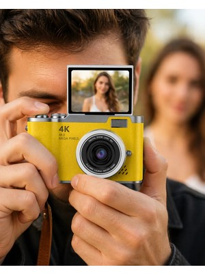Mestore LK007 Fotoğraf Makinesi Sarı