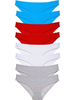 Royaleks 8 Adet Süper Eko Set Likralı Kadın Slip Külot 530