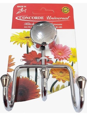 Mestore Concorde 3 Lü Krom Askılık - 9996670029865