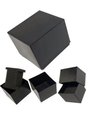 Mestore Siyah Plastik Geçmeli Kutu (9,5mm x 8,5mm x 7,5mm) 316802216