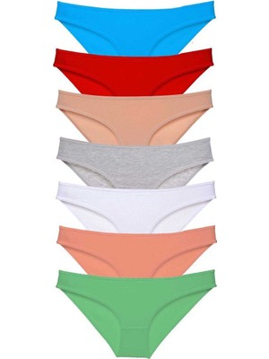 Royaleks 7 Adet Süper Eko Set Likralı Kadın Slip Külot Set 4