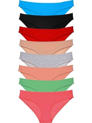 Royaleks 8 Adet Süper Eko Set Likralı Kadın Slip Külot Set 4