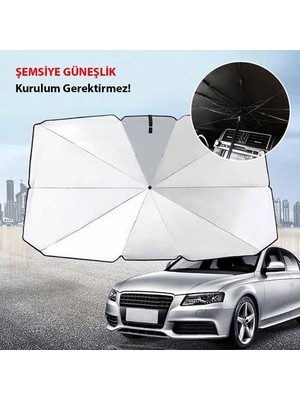 Mestore Araba Güneş Gölge Koruyucu Şemsiye Oto Ön Cam GÜNEŞLIK(145CM*79CM)