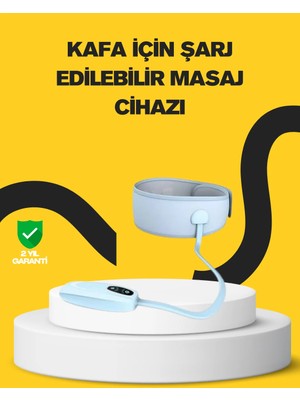 Mestore Baş ve Şakak Masaj Aleti Isı Destekli Derin Rahatlama