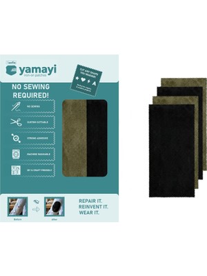 Brf Store Megsan Texfix Yamayi, Ütü ile Yapışan Yama, Yapışkanlı Yama, 4 Adet 28 cm x 15 Cm, Yıkamaya Dayanıkl