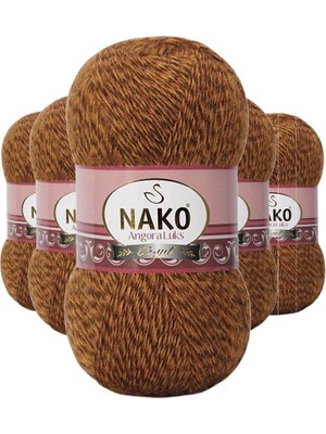 Royaleks Group 5 Adet Angora Lüks El Örgü Ipi Hardal Muline 21361