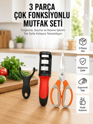 Mestore Çok Fonksiyonlu Mutfak Makas Seti –pratik Mutfak Yardımcısı Yeni Nesil