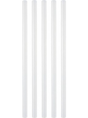Brf Store Canarino 30 cm 11 mm Kalın Silikon Çubuğu 5'li Paket Şeffaf Sıcak Silikon Yapıştırıcı Çubuk Silikon