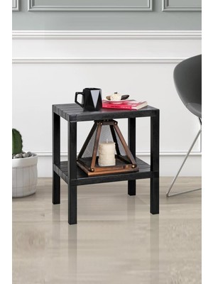 Brf Store Canarino Garden 2 Katlı Plastik Bahçe Sehpası, Gazetelik Masa, Havuz, Plaj, Balkon, Banyo Sehpası Si
