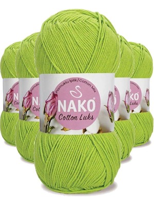 Royaleks Group 5 Adet Cotton Lüks Yelek Tunik Kazak Bluz Hırka Ipi Yünü Fıstık Yeşili 97567