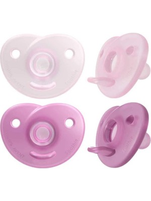 Brf Store Canarino Philips Avent Soothie Emzik, 0‑6 Ay Kız Bebekler Için, 2’li Paket, Ortodontik Silikon, Bpa