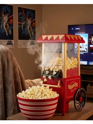 Mestore Nostaljik Tasarımlı Yağsız Mısır Patlatma Makinesi