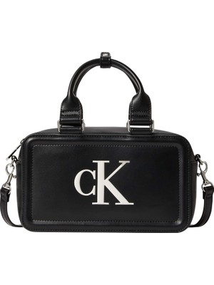 Brf Store Canarino Calvin Klein Bold Ck Bauletto Crossbody El Çantası Kadın