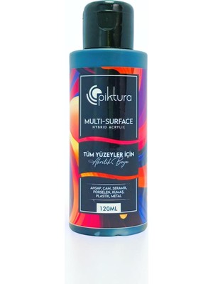 Brf Store Canarino Multi-Surface Hibrit Akrilik Boya, 120ML, Su Bazlı, Ahşap Cam Seramik Metal Kumaş Plastik I