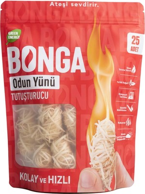Brf Store Canarino Bonga Soba, Şömine, Mangal Tutuşturucu 25 Adet 350 gr - Jel ve Çıra Alternatifi Doğal Odun