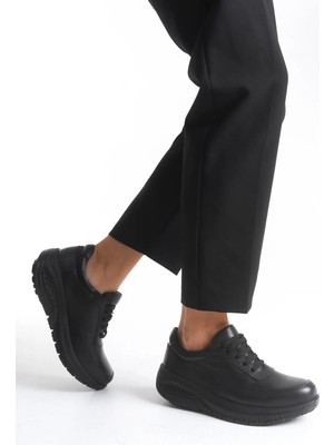 Handarte Mery Kadın Hakiki Deri Ortopedik Tabanlı Comfort Sneaker V106050