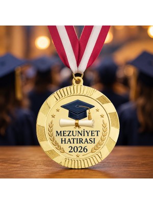Belirtilmemiş Kişiye Özel Baskılı Altın Madalya – Isim, Logo ve Etkinlik Yazılı Ödül Madalyası