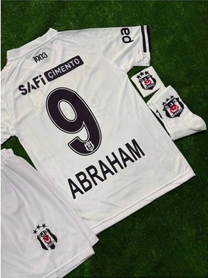 Legent Lady Beş'ikt'aş' 2026 /tammy Abraham/' 9 Çocuk Deplasman Beyaz Forması 4lü Set Şort/çorap/bileklik